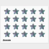 Lavender en Green Melt Ster Sticker (Vel)