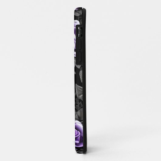  lavender en grijs Roos Case-Mate iPhone Case (Achterkant/links)