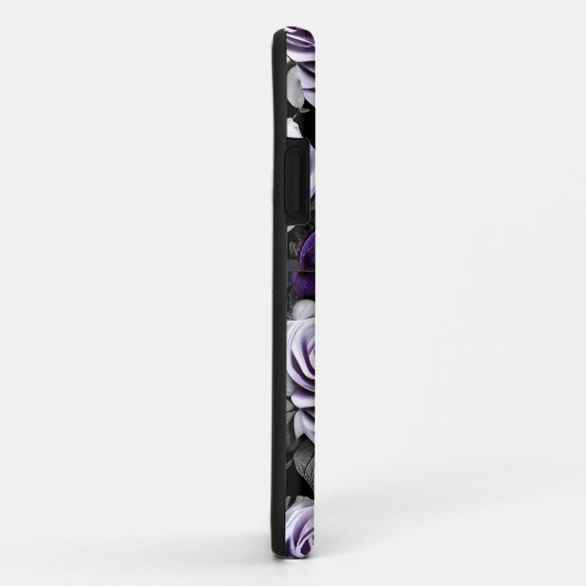 lavender en grijs Roos Case-Mate iPhone Case (Achterkant/rechts)