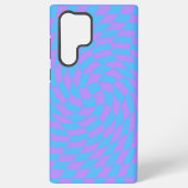 Lavender en Light Blue Checkered Pattern Samsung Galaxy Hoesje (Achterkant)