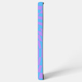 Lavender en Light Blue Checkered Pattern Samsung Galaxy Hoesje (Linkerkant)