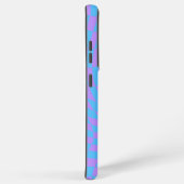 Lavender en Light Blue Checkered Pattern Samsung Galaxy Hoesje (Rechterkant)