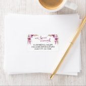 Lavender en Lila Bloemen wij hebben Adres bewogen Etiket (Insitu)