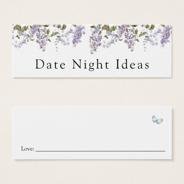 Lavender en Lilacs Night Idea Kaart (Voorkant /achterkant)