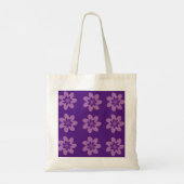 Lavender en Paarse Floral Tote Bag (Achterkant)