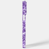 Lavender en Paarse Glitter Glam Signature Case-Mate iPhone Case (Achterkant / Rechts)