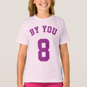 Lavender en Paarse Kinderen | Sport Jersey Design T-shirt (Voorkant)