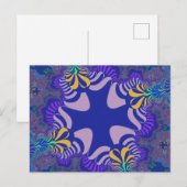 Lavender en Paarse kruis Briefkaart (Voorkant / Achterkant)
