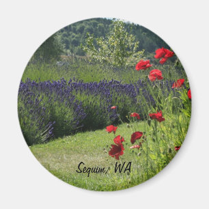Lavender en papavers magneet