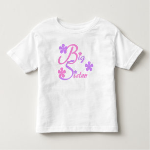 Lavender en Pink Big Sister Kinder Shirts