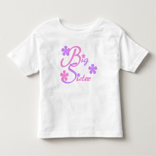 Lavender en Pink Big Sister Kinder Shirts (Voorkant)