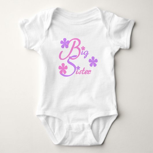 Lavender en Pink Big Sister Romper (Voorkant)