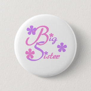 Lavender en Pink Big Sister Ronde Button 5,7 Cm