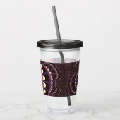 Lavender en Roze achtervoegsel Acryl Drinkbeker (Links)