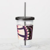 Lavender en Roze achtervoegsel Acryl Drinkbeker (Voorkant)