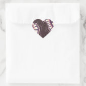 Lavender en Roze achtervoegsel Hart Sticker (Tas)