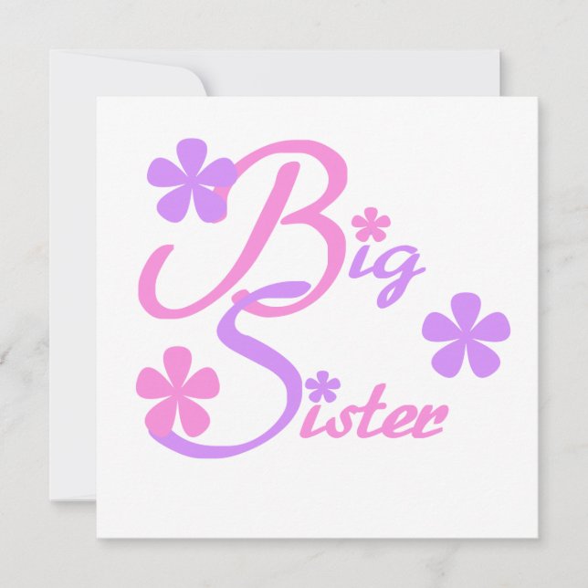 Lavender en Roze Big Sister Gifts (Voorkant)