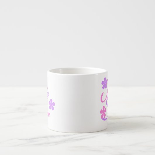 Lavender en Roze Big Sister Gifts Espresso Kop (Voorkant)