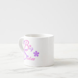 Lavender en Roze Big Sister Gifts Espresso Kop