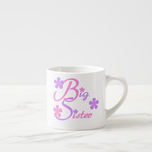 Lavender en Roze Big Sister Gifts Espresso Kop (Rechts)