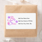 Lavender en Roze Big Sister Gifts Etiket (Insitu)