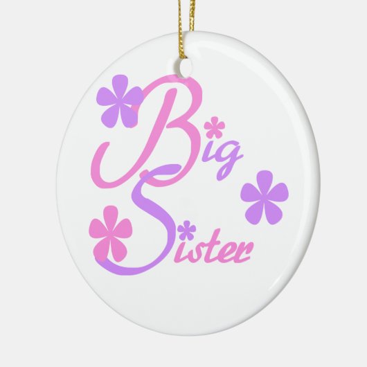 Lavender en Roze Big Sister Gifts Keramisch Ornament (Links)