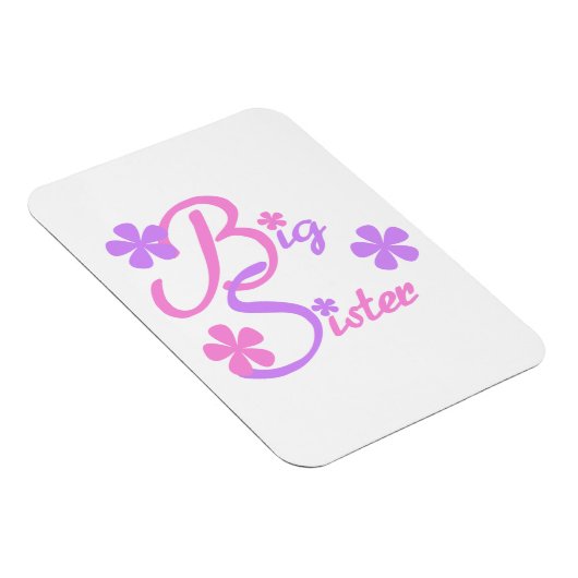 Lavender en Roze Big Sister Gifts Magneet (Rechterzijde)