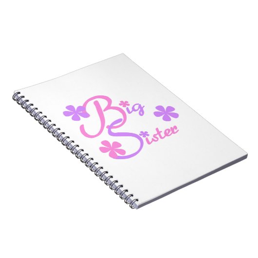 Lavender en Roze Big Sister Gifts Notitieboek (Rechterzijde)
