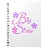 Lavender en Roze Big Sister Gifts Notitieboek (Voorkant)