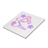 Lavender en Roze Big Sister Gifts Tegeltje (Zijkant)
