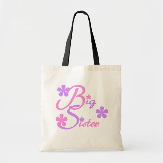 Lavender en roze Big Sister Tshirts en Gifts Tote Bag (Voorkant)