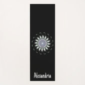 Lavender en Sage Mandala Flower Yogamat (Voorkant)