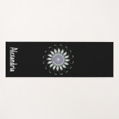 Lavender en Sage Mandala Flower Yogamat (Voorkant (horizontaal))