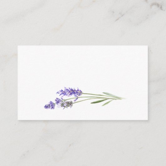 Lavender en sage RSVP Informatiekaartje (Achterkant)