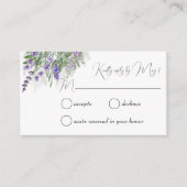 Lavender en sage RSVP Informatiekaartje (Voorkant)