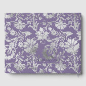Lavender en Silver Floral Wedding Gastenboek (Achterkant)