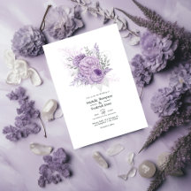 Lavender en Silver Floral Wedding