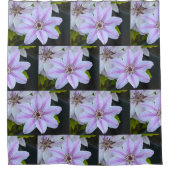 Lavender en White Clematis Douchegordijn (Voorkant)