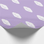 Lavender en White Cloud Personal Gift Wrap Cadeaupapier (Hoek)
