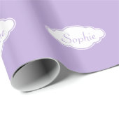 Lavender en White Cloud Personal Gift Wrap Cadeaupapier (Rol Hoek)