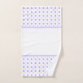 Lavender en White Diamond Pattern Bad Handdoek (Handdoek)