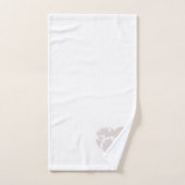 Lavender en White Floral Hearts Bath Set Bad Handdoek (Handdoek)