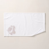Lavender en White Floral Hearts Bath Set Bad Handdoek (Handdoek)