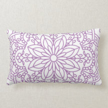 Lavender en White Floral Mandala
