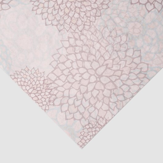 Lavender en White Flower Burst Tissuepapier (Detail)