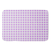 Lavender en White Gingham Badmat (Voorkant)