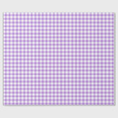 Lavender en White Gingham Cadeaupapier (Vlak)