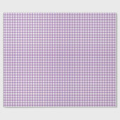 Lavender en White Gingham Cadeaupapier (Vlak)