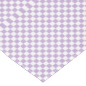 Lavender en White Gingham geborduurd Tafelkleed (Gekanteld)