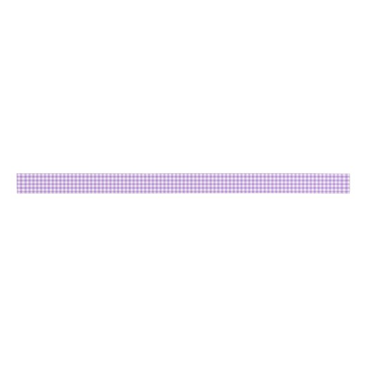 Lavender en White Gingham Grosgrain Lint (Voorkant)